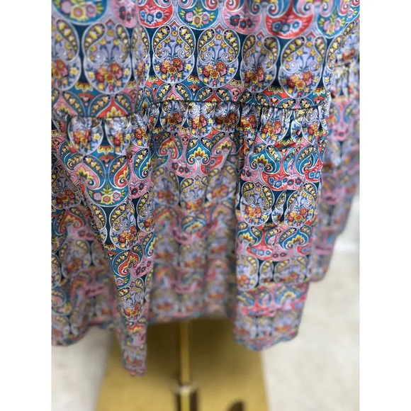 J. Crew Side Cutout Organic Cotton Dress in Liberty Giorgia Duke Fabric Size 2 - Picture 7 of 9